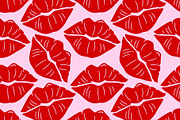 Red Lips, Kiss Print svg Kiss Vector, an Object Graphic by UniqueMe (Thumbnail 3 of 4)