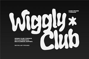 Wiggly Club Font