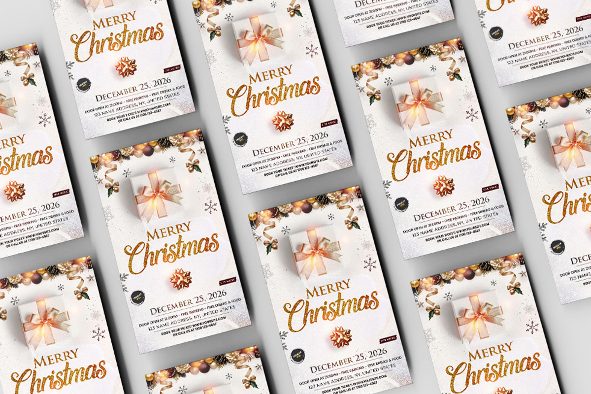 White Christmas Instagram Banner PSD, a Social Media Template by PixelsDesign (Photo 2 of 3)