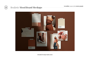 Realistic Mood Board Mockups