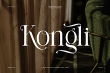 Kongli Elegant Serif Font