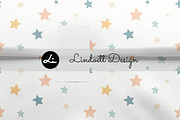 Pastel star, dots and hearts pattern, a Pattern Graphic by lindoet23 (Thumbnail 4 of 4)
