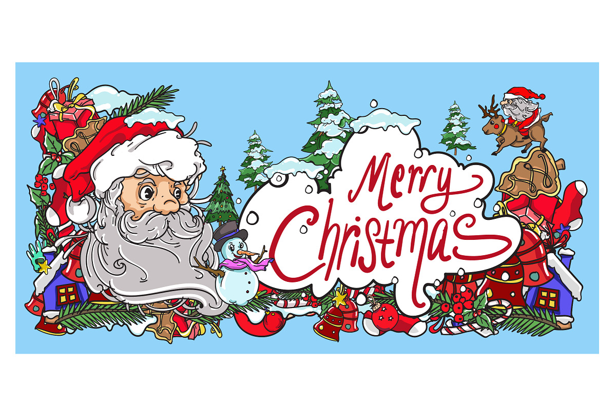 Christmas Greeting Card Illustration, a Decorative Illustration by singpentinkhappy (Photo 8 of 10)