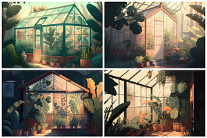 24 Cozy Lofi Greenhouse Backgrounds