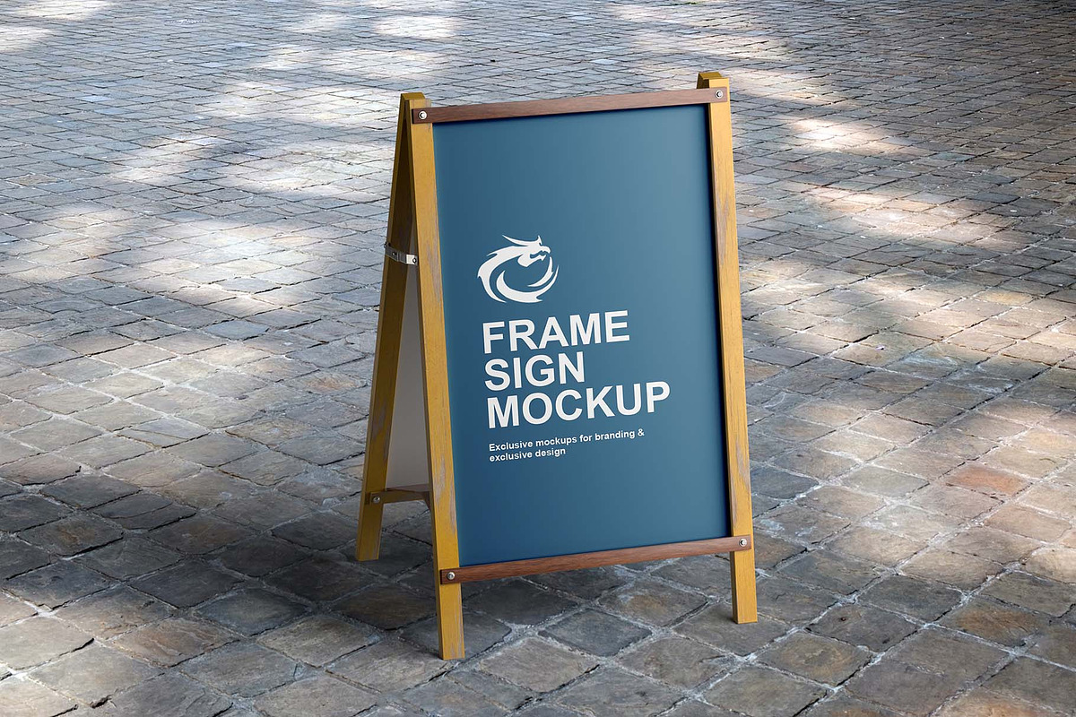 Frame Sign Mockup, a Product Mockup by Designbuys (Photo 3 of 3)