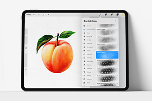 Procreate Realistic Fruit Texture