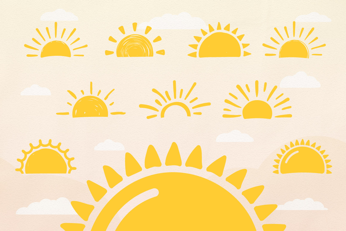 Hand Drawn Suns, an Object Illustration by PixMarket (Photo 3 of 4)