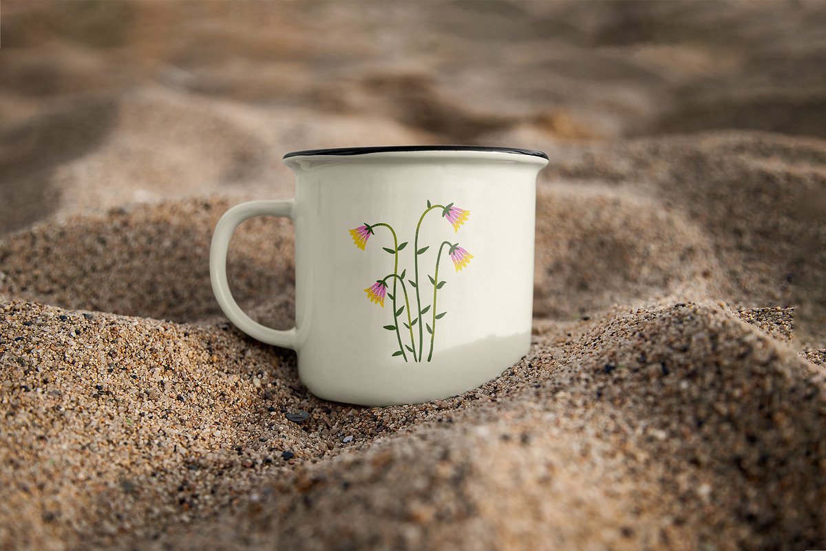 MEADOW FLOWERS: clipart & borders, a Seasonal Illustration by Elliko shop (Photo 7 of 8)
