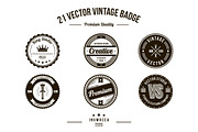 21 Vintage Badges EDITABLE TEXT, a Branding & Logo Template by inumocca_type (Thumbnail 2 of 5)