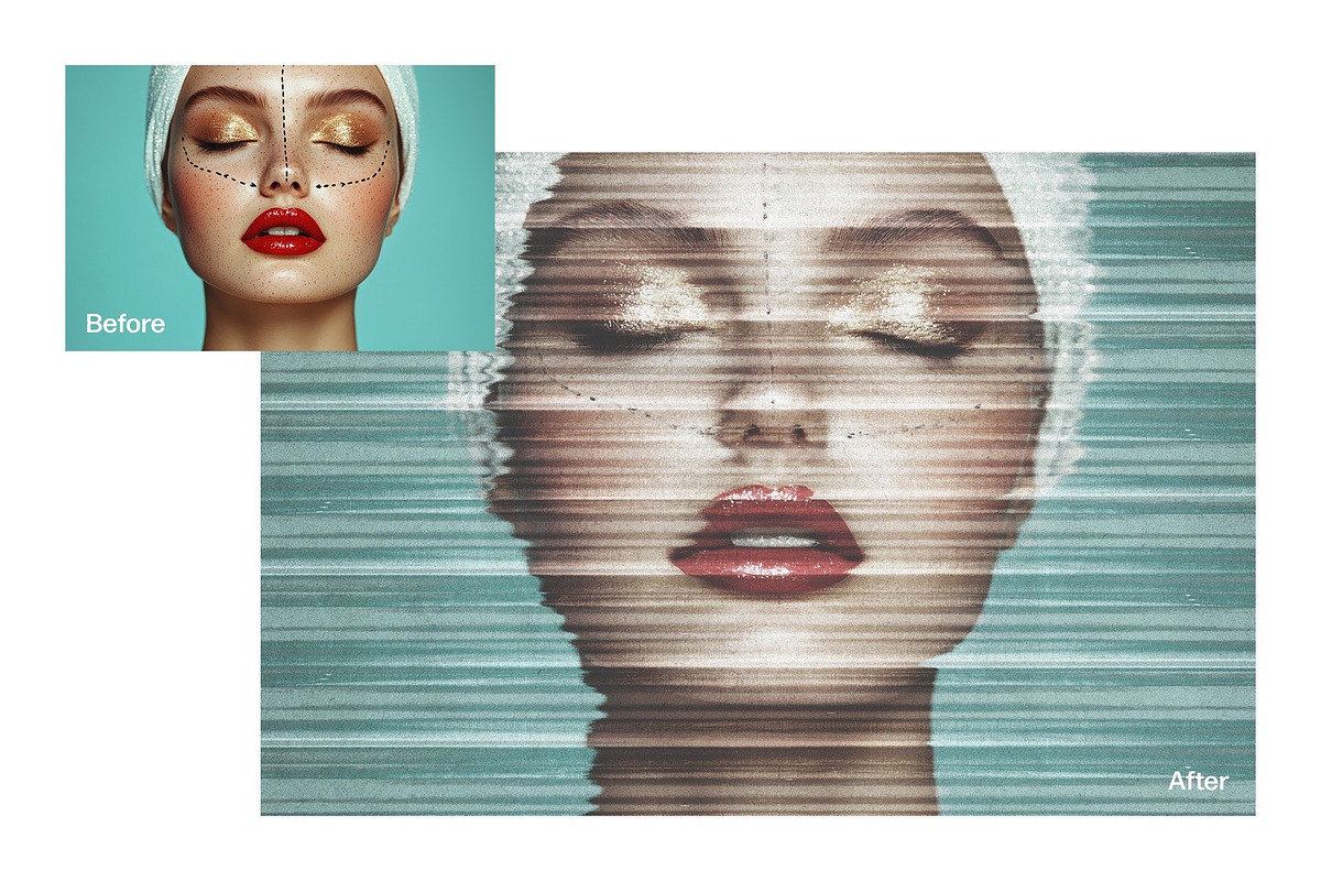 Broken Printer Photo Effect Template, a Layer Style Add-On by DesignerCandies (Photo 4 of 7)