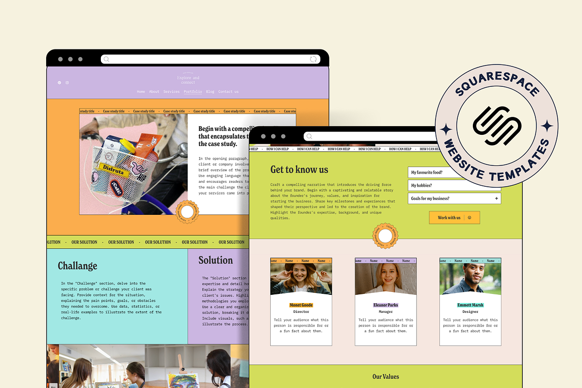Squarespace Website template, a Squarespace Template by Ciel Lumiere (Photo 2 of 8)