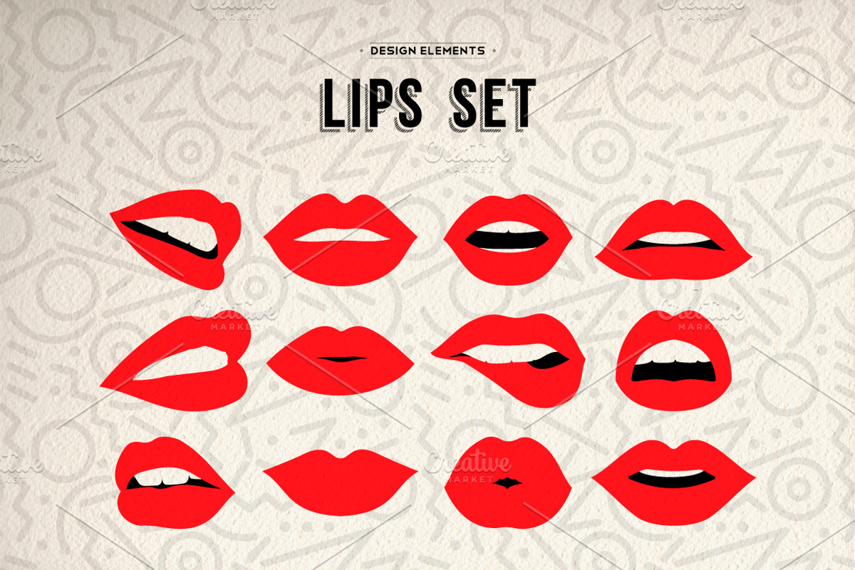 Hairstyle & Makeup Maker Kit + bonus, a Texture Illustration by Cienpies Design (Photo 5 of 6)
