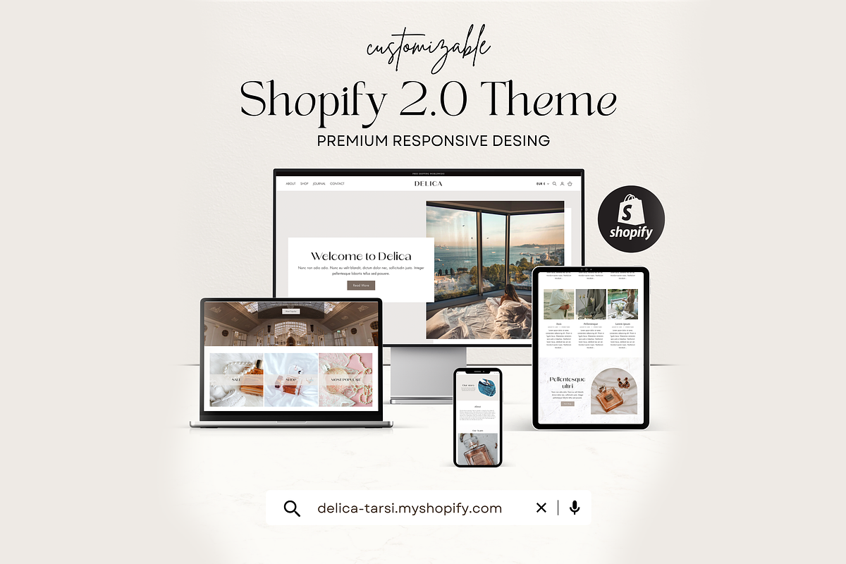 Premium Shopify Theme Template, a Shopify Template by Tarsi.io (Photo 2 of 4)