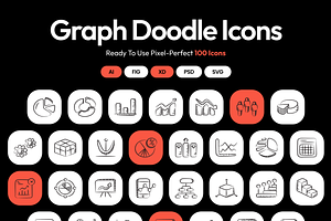 Graph Doodle Icons