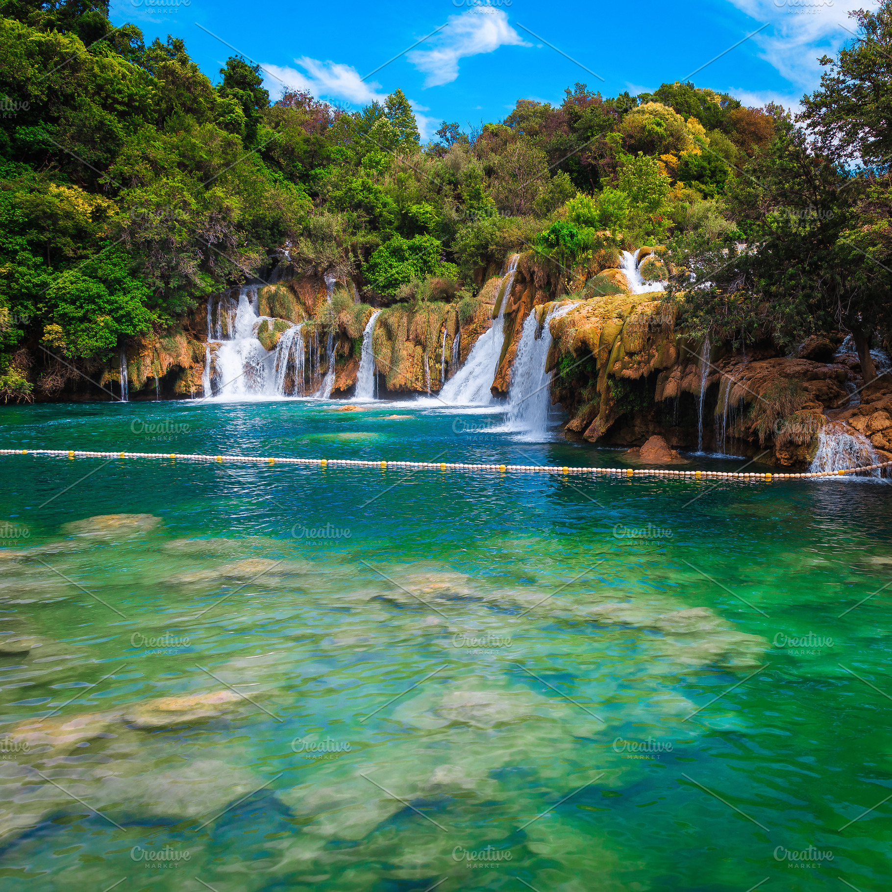 Krka National Park with waterfalls, a Nature Photo by Alpine Dreams