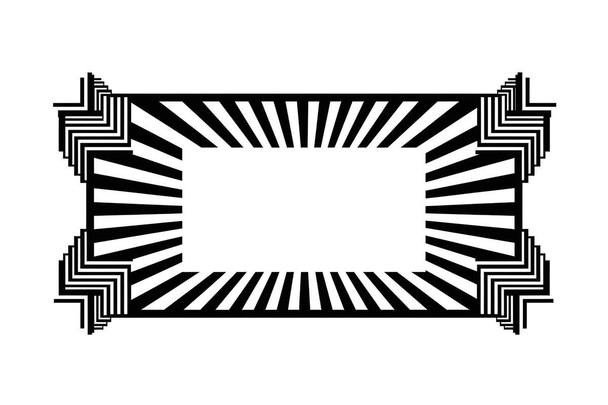 Art Deco Frame SVG Bundle, an Illustration by Creativeshirt (Photo 8 of 31)