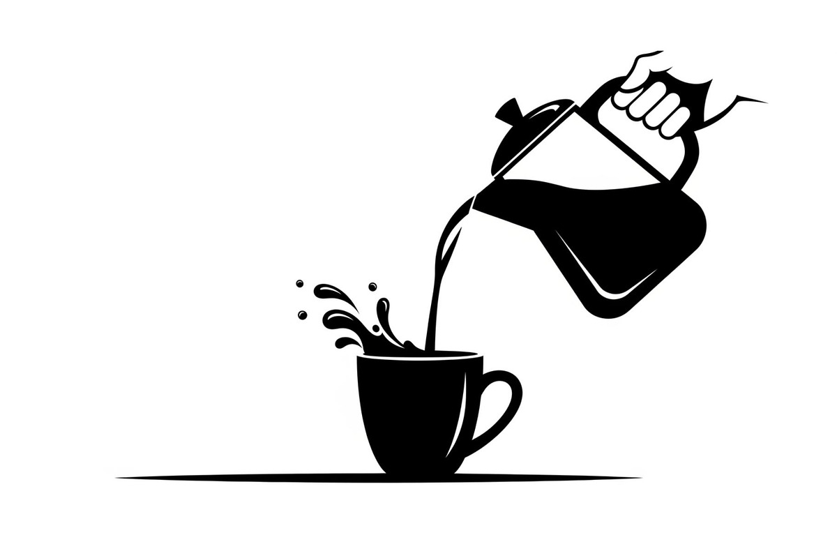 Pour Over Coffee Cup Silhouette Bund, an Illustration by Designs_River (Photo 25 of 31)