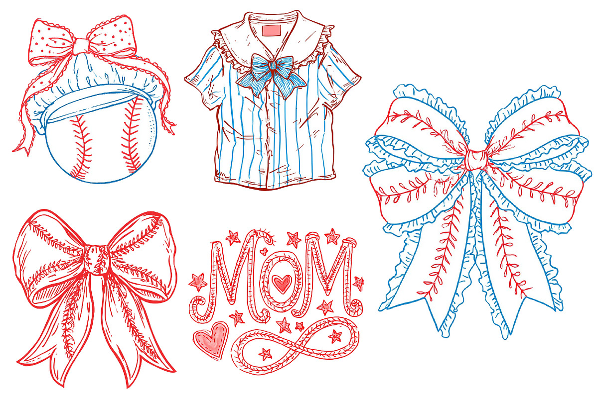 Baseball Mama PNG Clipart Bundle, a Seasonal Illustration by CitraGraphics (Photo 5 of 5)