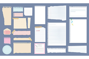 Paper Notes. Copybook Linear Pages