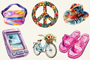 90s Retro Summer Clipart, an Illustration by OK Design (Thumbnail 5 of 5)