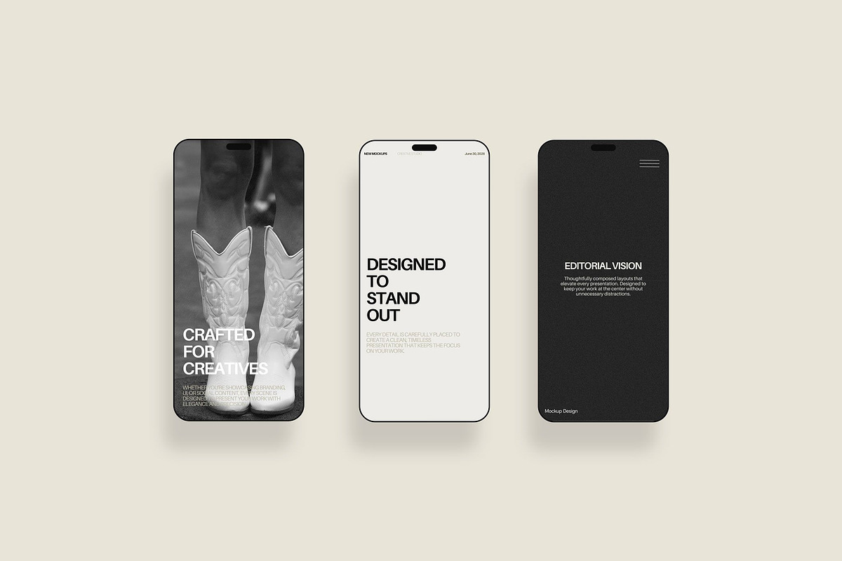 Minimal Line Mockup Collection, an iPhone Mockup by Mockup Line (Photo 3 of 6)