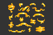 Ribbons Golden, Red, White Colors, an Object Graphic by Plaid4You (Thumbnail 6 of 6)