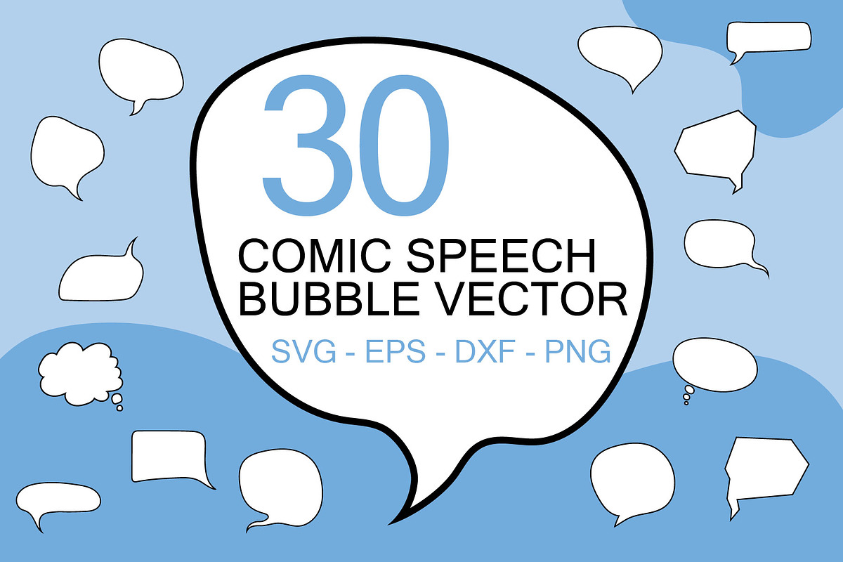 30 Comic Speech Bubble, an Object Graphic by Pikgura (Photo 1 of 3)