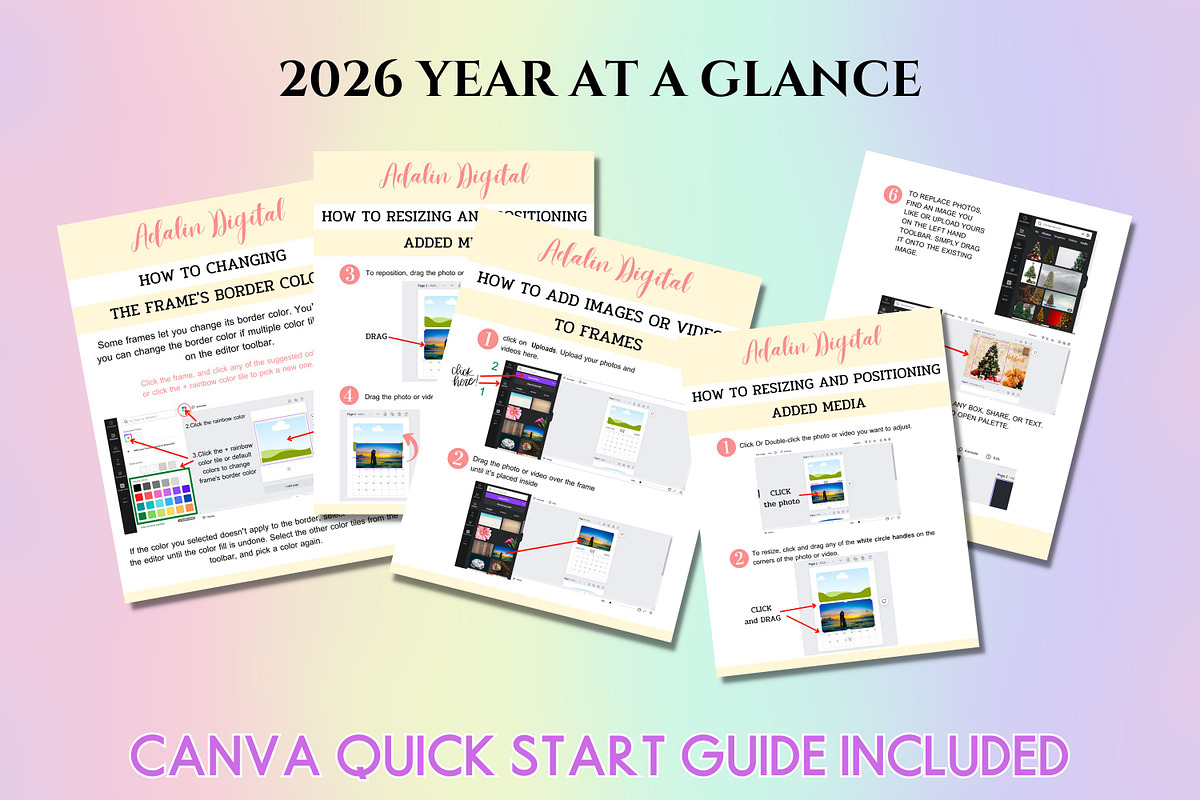 2026 Year at a Glance, a Templates & Theme by Adalin Shop (Photo 11 of 12)