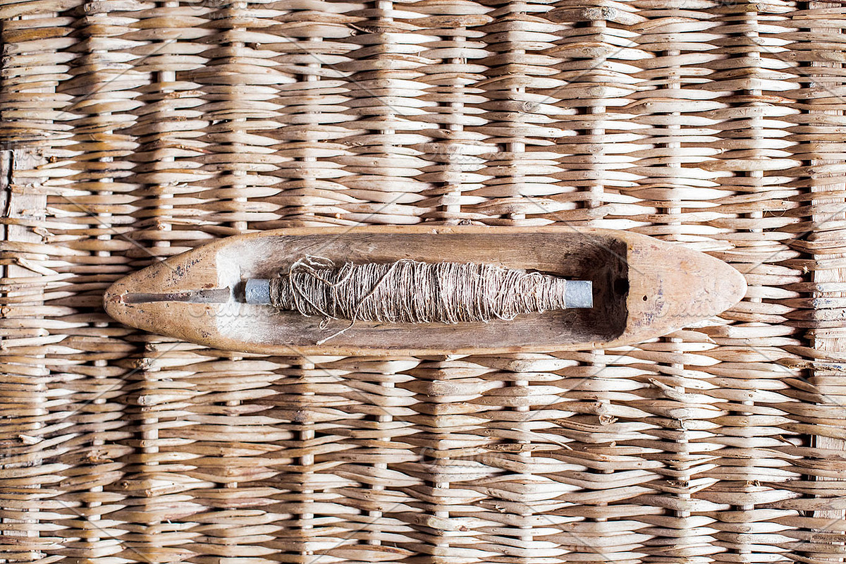 hand weaving tools, vintage loom, an Industrial Photo by VetalStock (Photo 8 of 11)