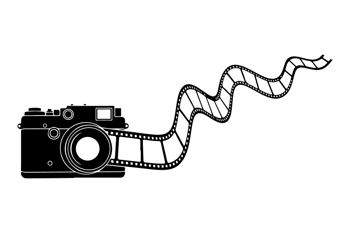 Vintage Camera Film Silhouette, an Object Illustration by yasushie (Photo 29 of 31)