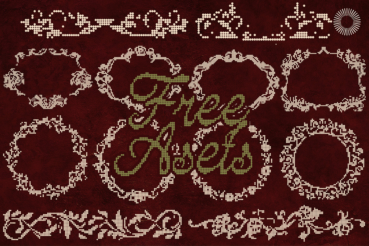 Dotted Knit - Embroidery Script, a Script Font by Setara Langit CreativeStd (Photo 10 of 12)