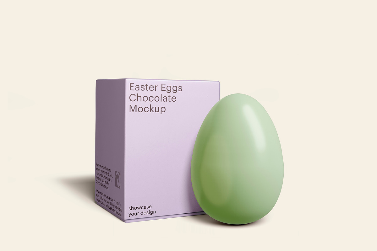 Easter Chocolate Egg Mockup, a Product Mockup by GraphicWave (Photo 3 of 7)