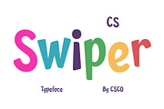 CS Swiper – Cute Font, a Sans Serif Font by Craft Supply Co. (Thumbnail 1 of 8)