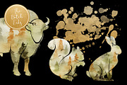 Forest Animal Boho Autumn Clipart, an Animal Illustration by The Dutch Lady Designs (Thumbnail 4 of 6)