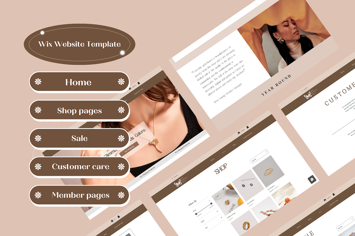 Wix Website Template E-commerce, a Wix Template by Wixify Studio (Photo 3 of 10)