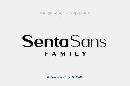 SentaSans Font Family, a Sans Serif Font by Sentavio