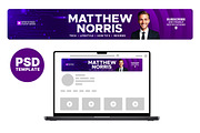 Technology tech cyber youtube banner, a Social Media Template by Vaughn Studios (Thumbnail 1 of 5)