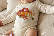 I Love You Baby SVG PNG T Shirt, a Seasonal Illustration by mh_arif (Thumbnail 2 of 4)