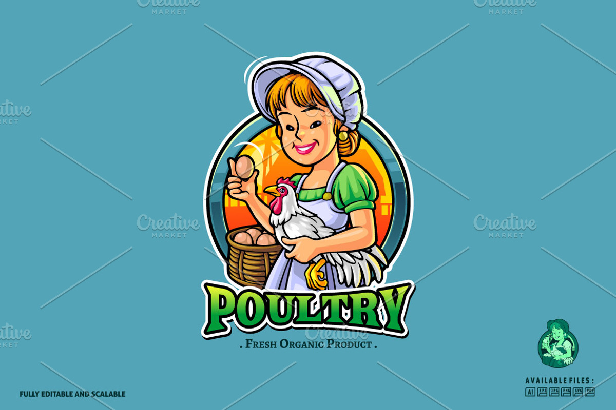 Lady Farmers logo, a Branding & Logo Template by Kongstones_std (Photo 2 of 5)