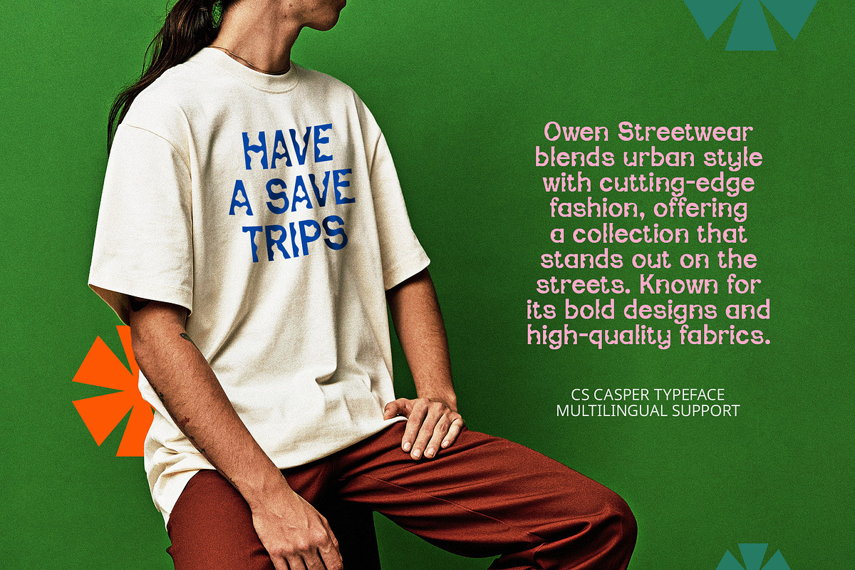 CS Casper – Psychedelic Font, a Sans Serif Font by Craft Supply Co. (Photo 7 of 8)