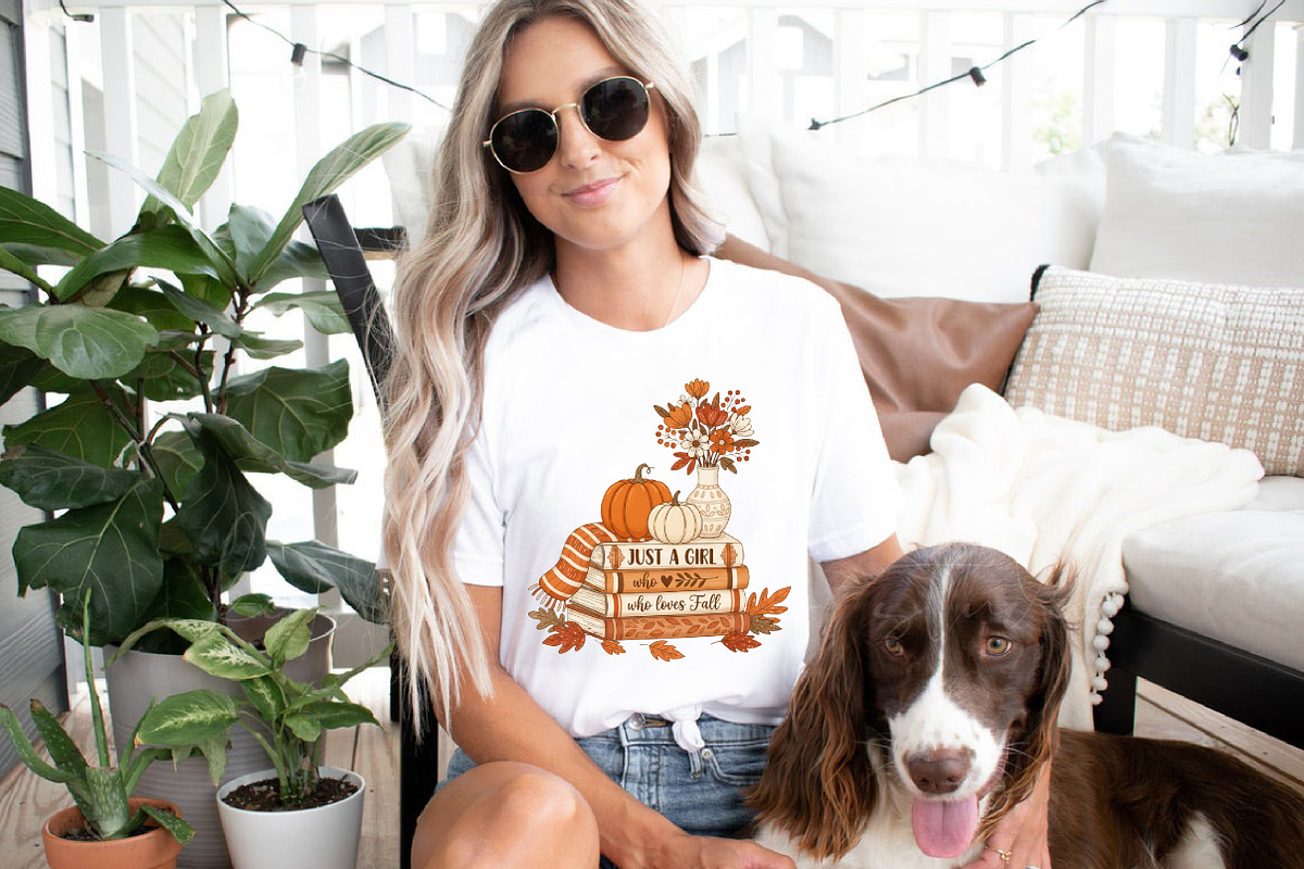 Just a Girl Who Loves Fall, Bookish, an Illustration by designcity5 (Photo 4 of 8)
