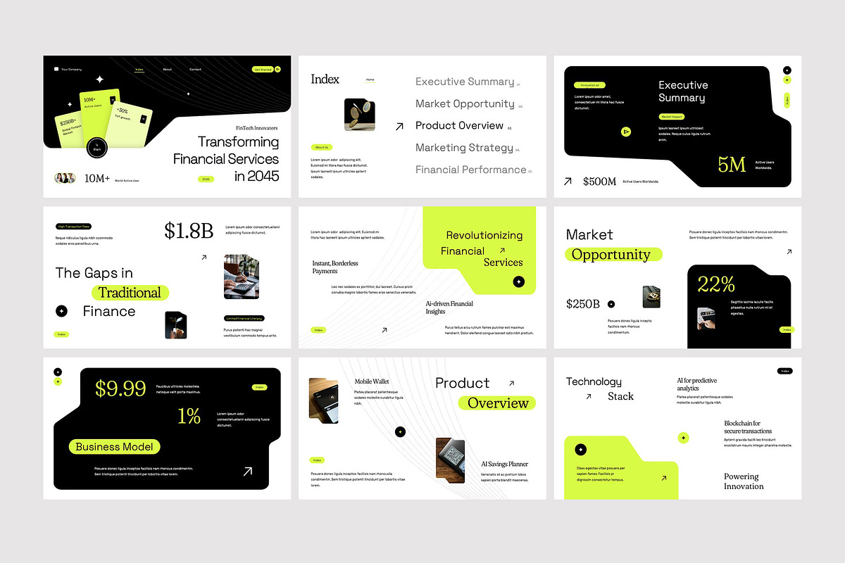 Financial Technology Powerpoint preview 3