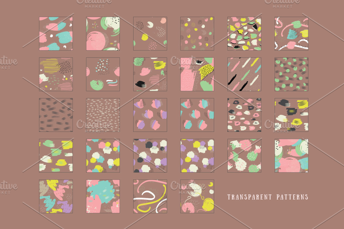 113 Color seamless patterns, a Pattern Graphic by Orange Fox (Photo 4 of 11)