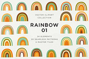 Rainbow Unicorn Vector Bundle, a Decorative Illustration by Olga Begak Art & Design (Thumbnail 2 of 17)