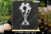 Football Trophy Soccer Ball Prize, a Background Graphic by LaseredNinja (Thumbnail 3 of 7)