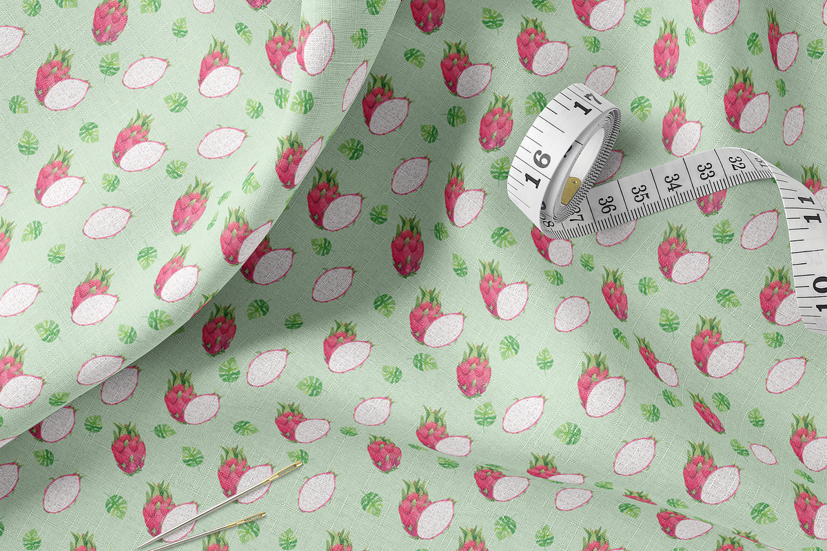 Hand-Drawn Dragon Fruit Patterns Set, a Pattern Graphic by Oksana Dovhopol Art (Photo 6 of 8)