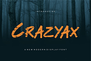 Crazyax - Font, a Sans Serif Font by artchiles_design (Thumbnail 1 of 5)
