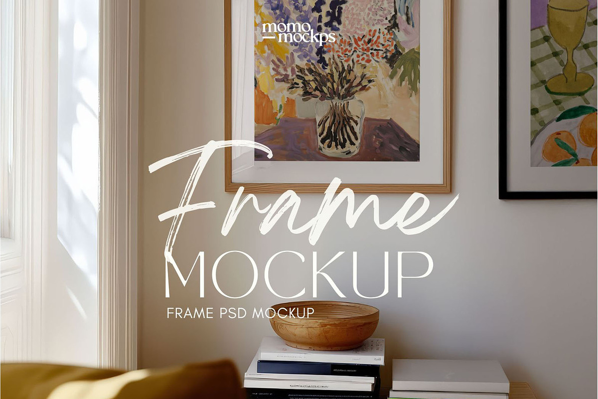 Frame Mockup Interior Gallery Wall, a Household Mockup by momomockps (Photo 5 of 5)