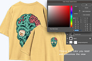 simple oversize t shirt psd mockup, a Shirt Mockup by NH graphic (Thumbnail 3 of 4)