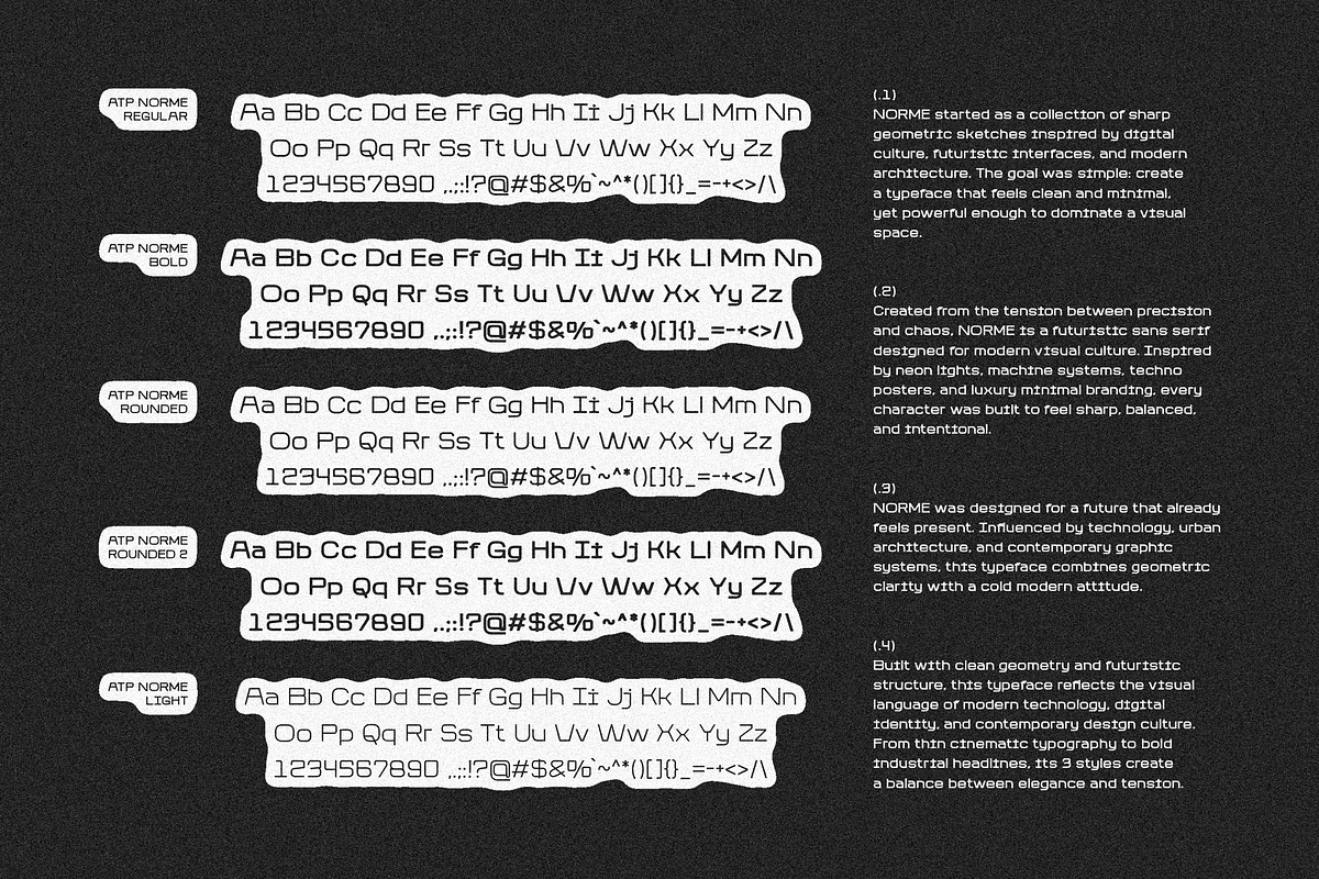 Norme - Geometric Display Font, a Sans Serif Font by Typeparties (Photo 6 of 8)